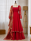 Tabby Silk Mirror Lace Anarkali Suit Set