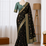 Beautiful Fancy Dolla Silk with Meenakari & Zari Weaving Work Saree