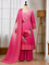 WOMEN'S PREMIUM CHANDERI SILK WITH JACQARD PRINT DUPATTA TOP PANT SET