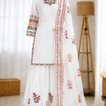 Heavy French Crepe Embroidery Work Top Bottom