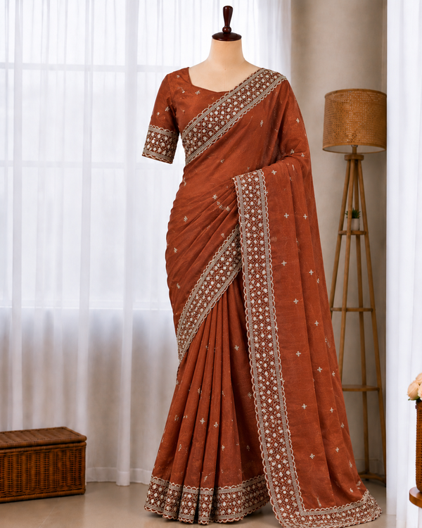Pure Soft Georgett Silk Saree