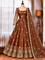 Chinon Silk Anarkali Suit with Thread & Sequin Work and Dupatta