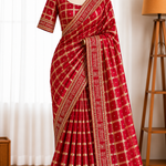 Pure Viscose Georgette Saree with 3mm Sequin Embroidery & Lace Work