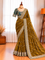 Soft Space Silk Saree with Bead, Sequin & Zari Embroidery and Heavy Embroidered Stitched Blouse