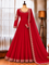 Faux Georgette Gown Set with Thread & Sequin Work