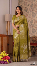 Beautiful Dolla Silk Saree With Rich Jacquard &  Less Border work