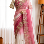 Fendy Satin Pedding Saree with Stitched Blouse