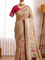 Pure Raw Silk Kashmiri Saree with Meenakari Weaving & Embroidered Blouse