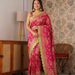 Beautiful Fancy Dolla Silk with Meenakari & Zari Weaving Work Saree