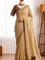 Soft Space Silk Saree with Bead Sequin & Zari Embroidery Work