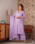 Beautifull Currency Silk With Thread And Sequience Work Top Plazzo