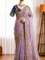 Fendy Satin Saree with Embroidery Work & Stitched Blouse