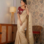 Beautifull viscose georgette with weaving Chex saree