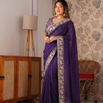 Beautifull Rangoli Silk With Heavy Embrodiery Work Saree
