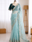 Beautifull Rimzim Silk With Beautifull Hand Work Saree