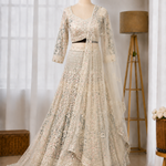Women's Butterfly Net Fabric With  Heavy Sandwich Sequins Work Lehenga Choli with Dupatta