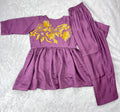 New Wear Pure Vertical Embroidery Thred Work Top Pent