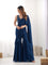 New Wear Pure Fox Georgette With Plain Work Saree Sharara