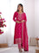 Pure Chinon Silk Woth Embroidery Sequence And Jari Work Kurti