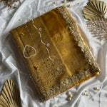 Premium Tissue Saree with Mirror, Sequin & Ghungroo Work