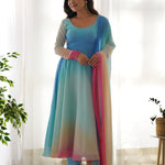 Alia's Trending Digital Printed Anarkali Gown