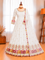 Pure Blooming Georgette Embroidered Gown with Micro Silk Pant & Sequins Dupatta