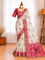 Soft Dola Silk Saree with Ghungroo & Heavy Moti Handwork