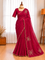 Rangoli Crushed Saree with Khatli Handwork & Matching Blouse