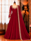 Fox Georgette Gown with Embroidery, Sequin & Moti Work