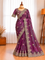 Soft Space Silk Saree with Heavy Embroidery & Sequin Work and Rich Zari Embroidered Stitched Blouse