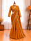 Faux Georgette Lehenga Saree with Ruffle, Mirror & Embroidery Work Blouse