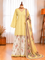 Printed Cotton Embroidered Top with Palazzo & Dupatta