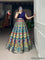 Blue Color Zari Work Banarasi  Silk Lehenga