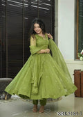 Beautifull Wear Fox Georgette Embroidery Work Gown