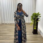 Heavy Reyon Fabric Mille Foil Gown