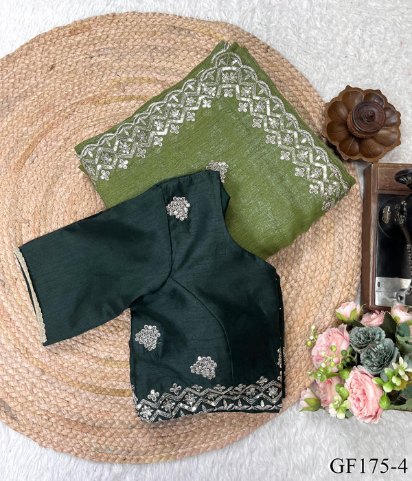 Beautifull Crunchy Silk With Sequience Work Saree