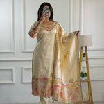 Assam Silk Bits Machine Work And Digital Print Work Top Pent