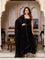 Black Color Faux Georgette Hand Work Anarkali