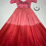 Yellow color Pure Cotton Hand Work Gown