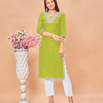 Fancy Look Reyon Fabric V Type Neck Top