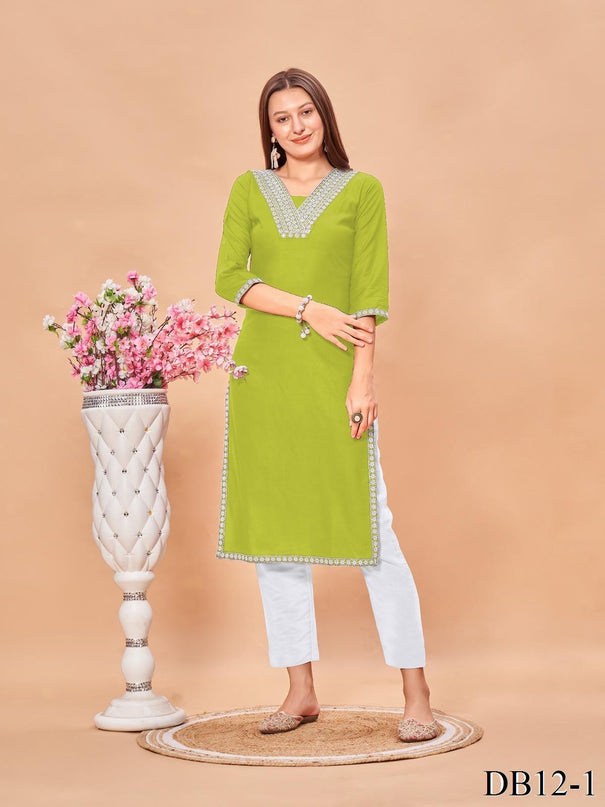 Fancy Look Reyon Fabric V Type Neck Top