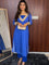 Blue Color Georgette Digital Print Work Kurti