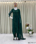 Georgette Embroidery Work With Pum Pum Work Top Pent