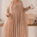 Heavy Geogette Embroidery Rembo Sequence Work Top Bottom