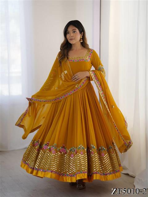 Beautifull Wear Heavy Georgette Multy Embroidery Work Top