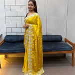 Rich Soft Coding Dori Embroidery Work Saree