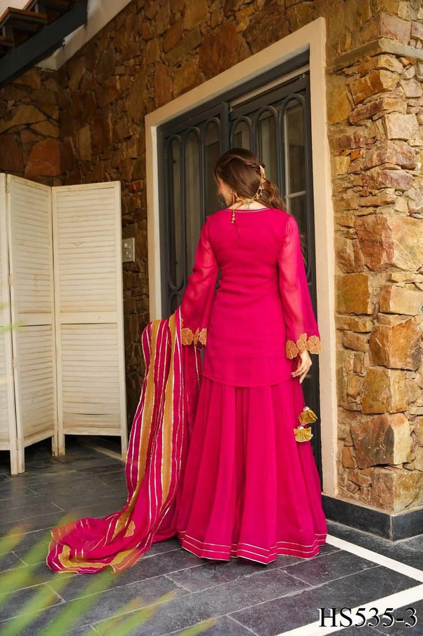 Elegant Fox Georgette Embroidered Suit Set with Dupatta