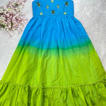 Elegant Moti Work Cotton Gown
