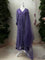Purple Color Georgette Heavy Sequins Work Gown