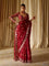 Red Color Faux Georgette Sequience Work Saree